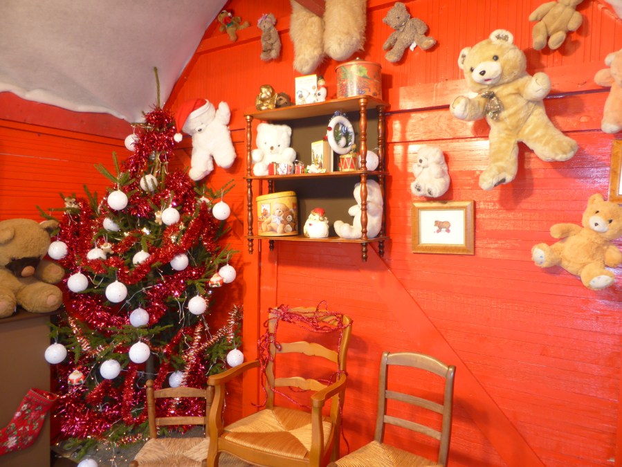 Décorations de la maison du Père-Noël